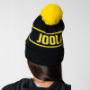 Striped Pom Pom Beanie